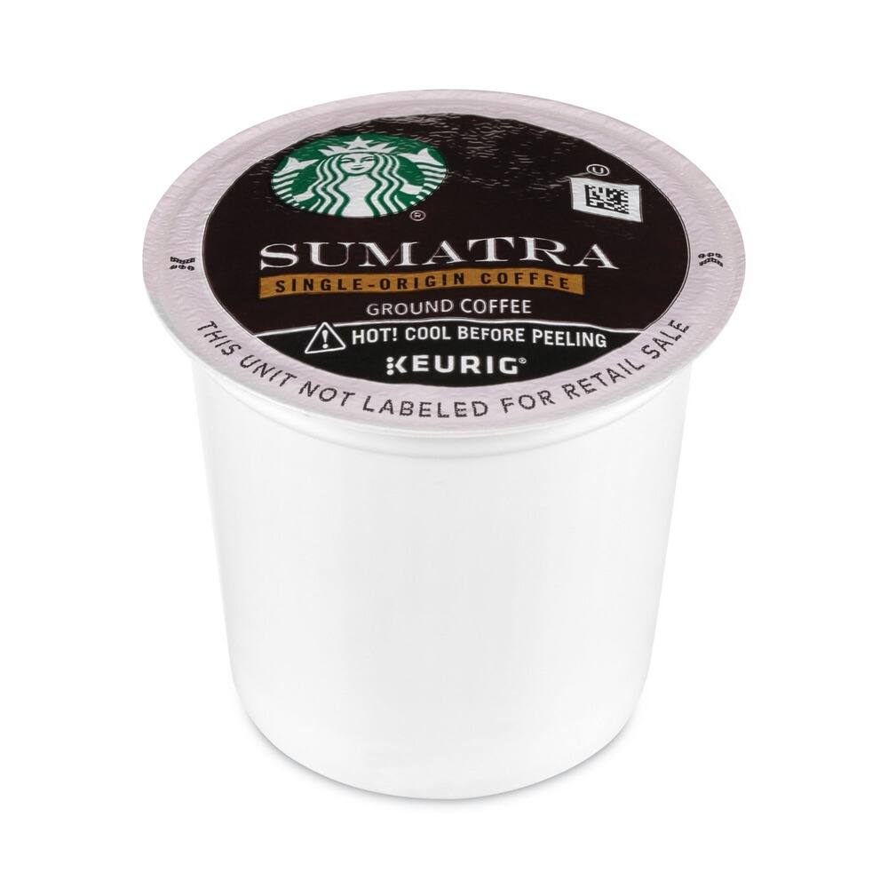 SUMATRA  
SINGLE-ORIGIN COFFEE  
GROUND COFFEE  
THIS UNIT NOT LABELED FOR RETAIL SALE  
HOT! COOL BEFORE PEELING  
KEURIG
