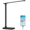 Lepro - LED Desk Lamp with charging port, 650LM Touch Control, 5 Brightness Level - Black