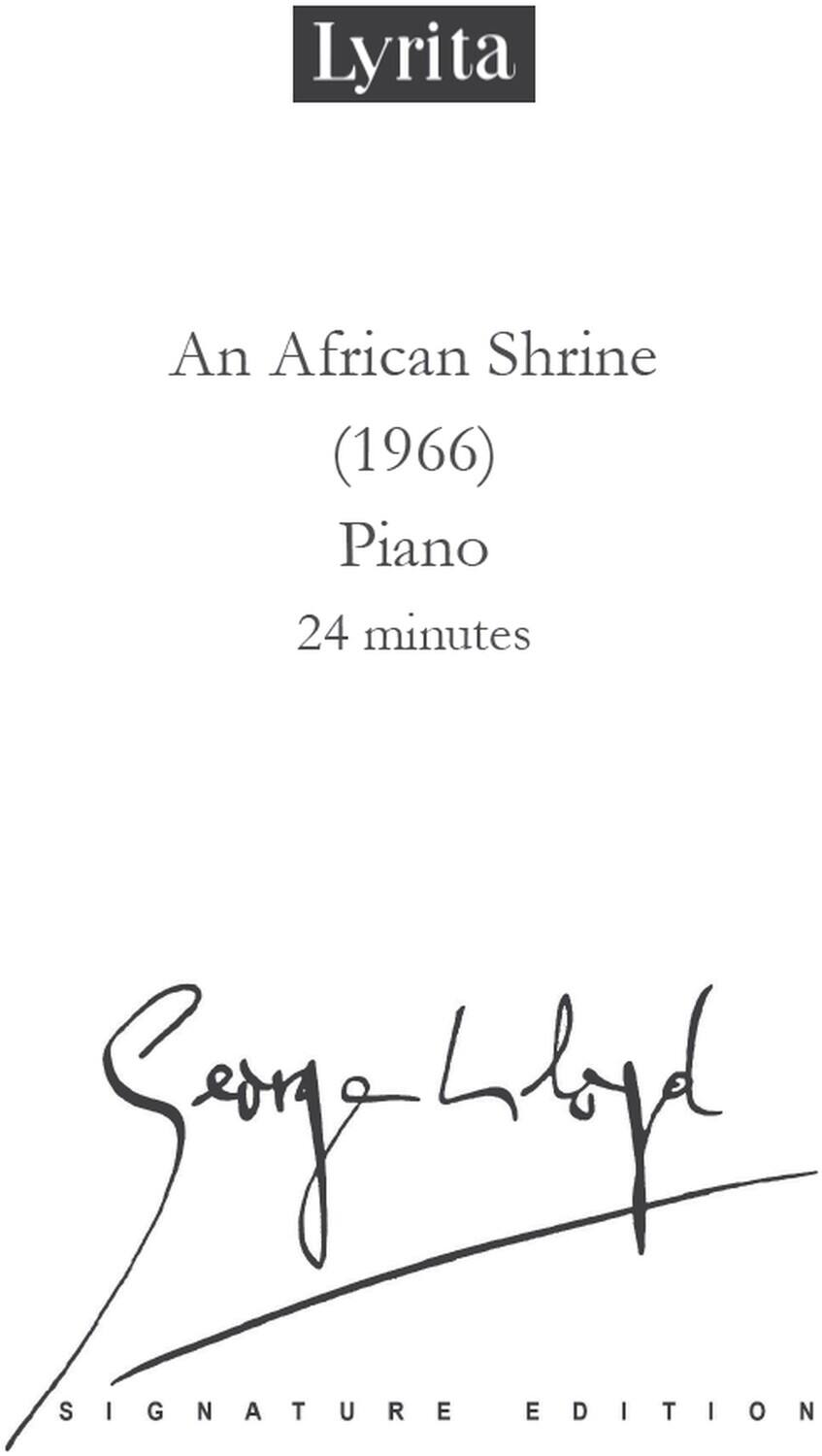 Lyrita  
An African Shrine (1966)  
Piano  
24 minutes  

Signature Edition  
Song Lylyp