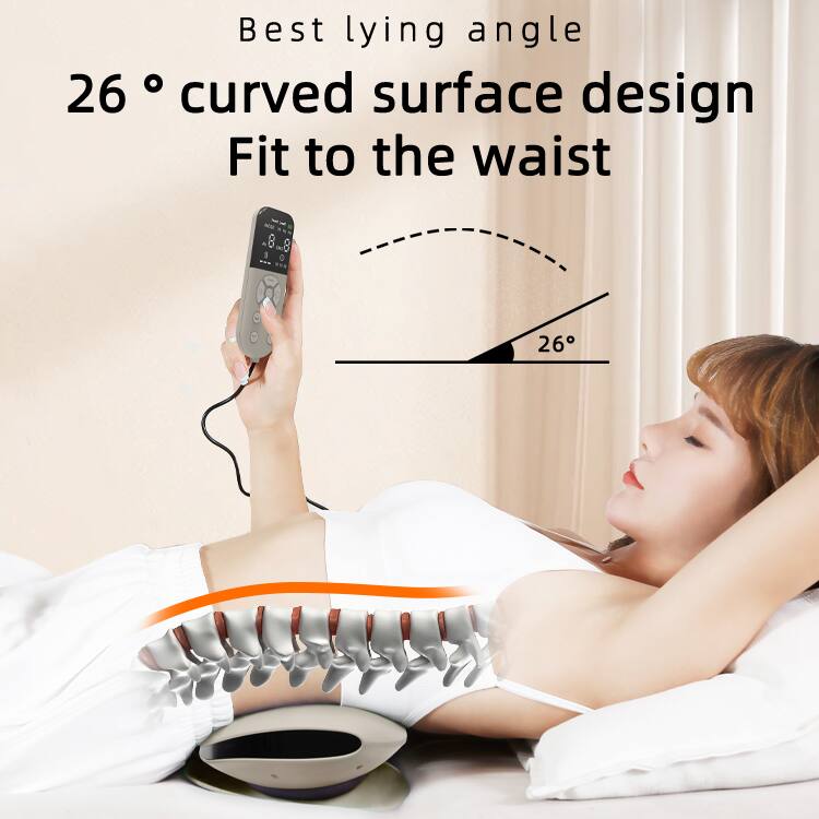 Best lying angle  
26° curved surface design  
Fit to the waist