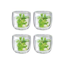 ZWILLING - Sorrento 4-pc Double-Wall Glass Tea Cup Set - Clear