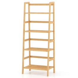 Kadyn - Bookcase Book Shelf,Storage Shelf Unit Plant Stand,47.5 Inch 4-Tier Multifunctional Bamboo Bookcase Storage Stand Rack - Brown