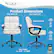 Left. Click365 - Transform 2.0 Extra Comfort Ergonomic Mid-Back Desk Chair - White.