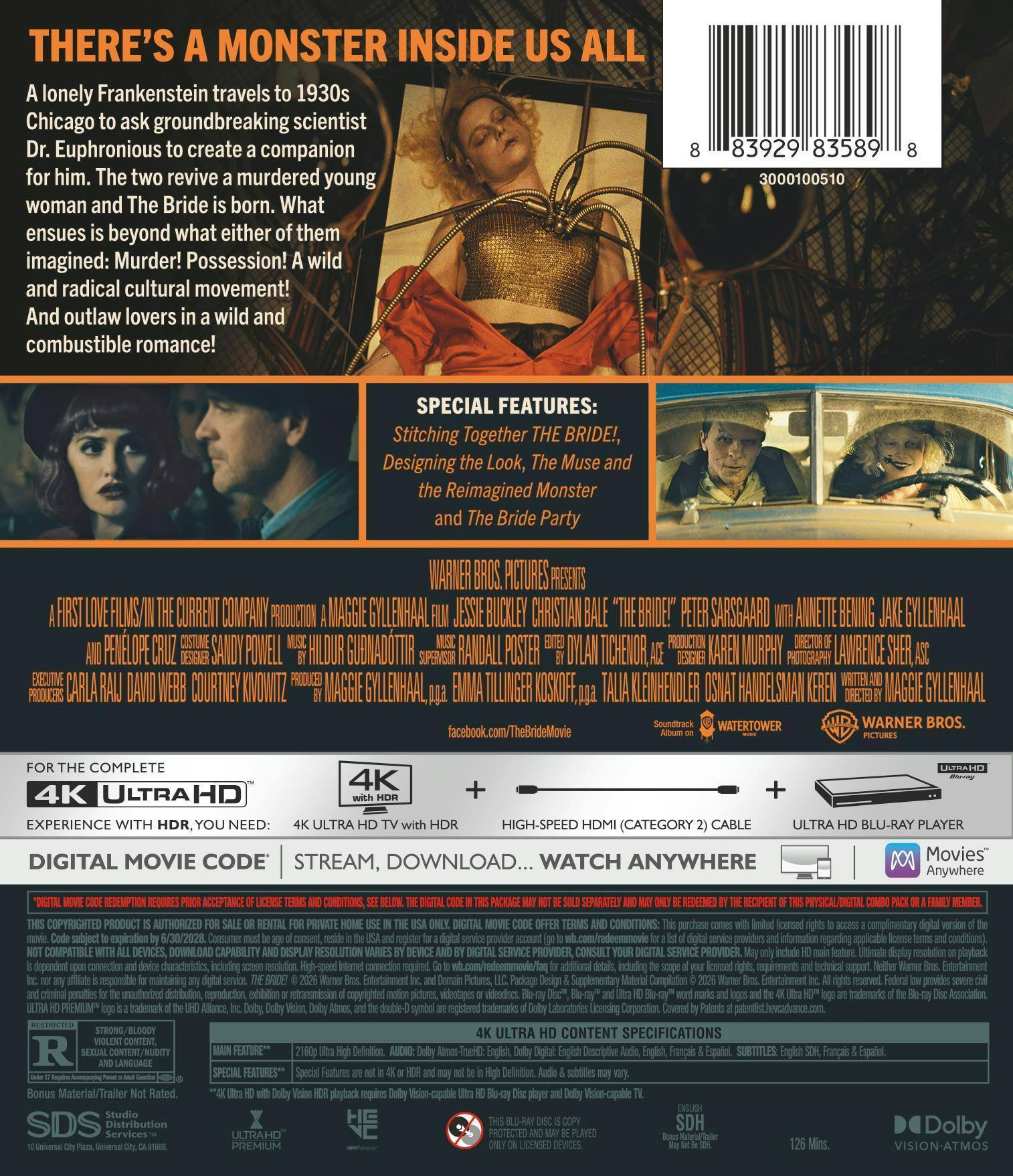 Back. The Bride!   - 4K Blu-Ray.