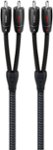 Front Zoom. AudioQuest - Sydney 3.3' RCA-to-RCA Interconnect Cable - Dark Gray/Black.