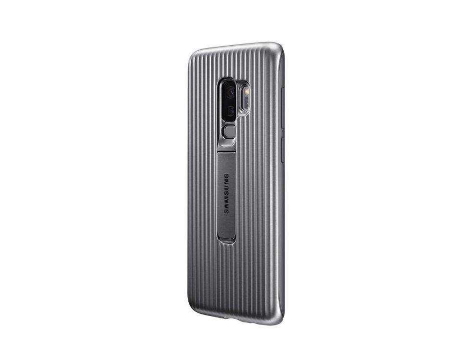 Front. Samsung - Samsung Galaxy S9+ Protective Standing Cover I Color: Silver - Silver.