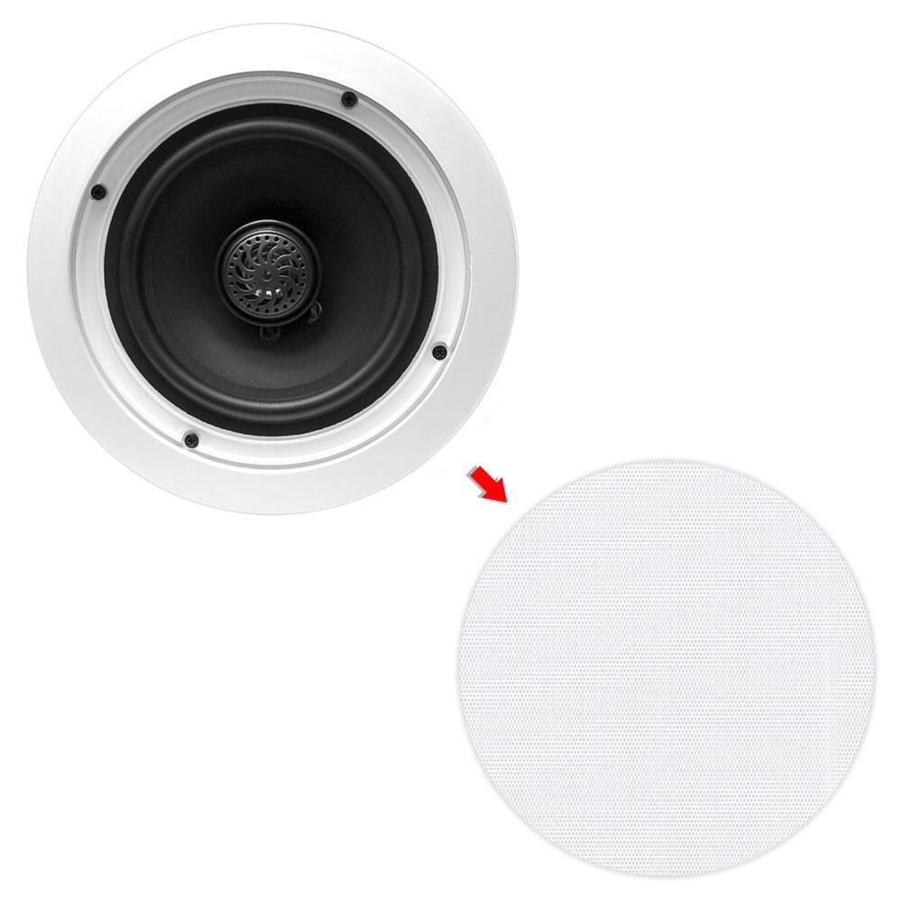 Alt View 1. Pyle - 6.5'' Home In-Wall / Ceiling Speakers - Black.