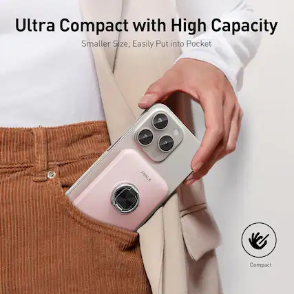 Ultra Compact with High Capacity
Smaller Size, Easily Put into Pocket
Compact