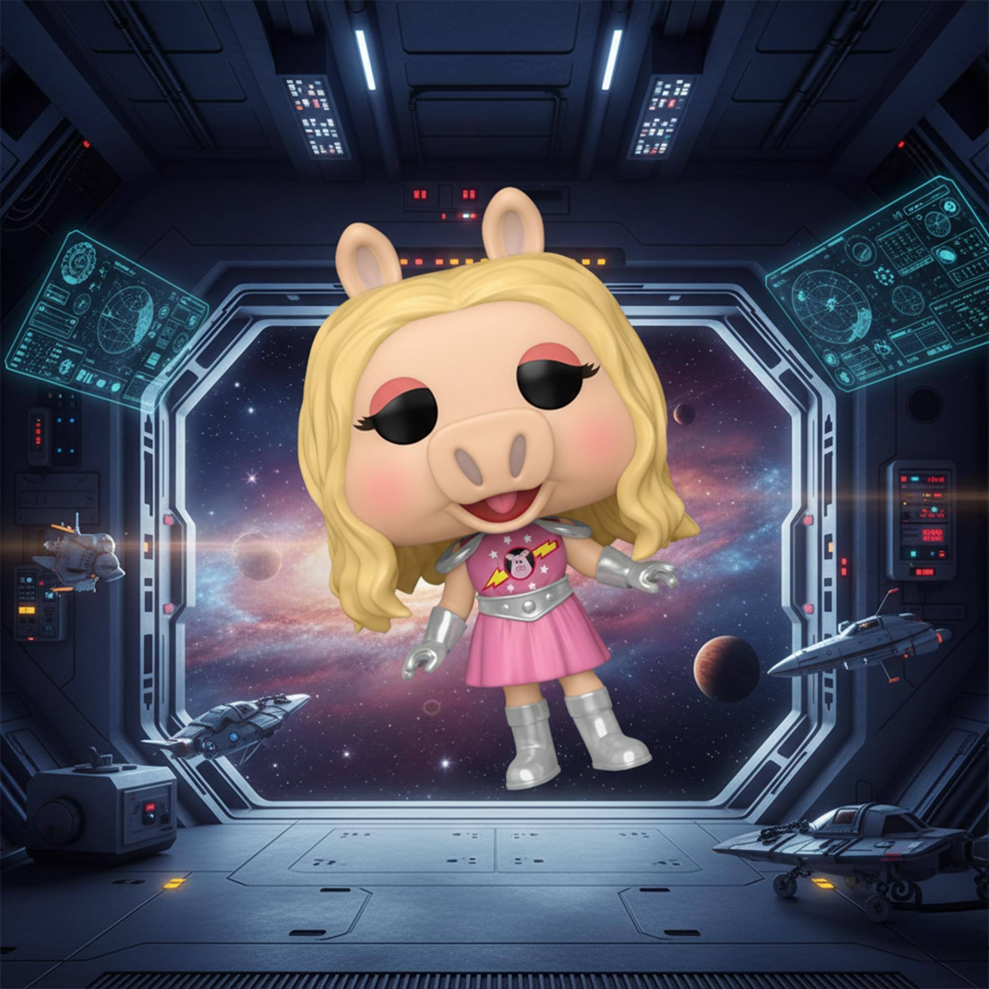 Alt View 3. Funko - Funko Pop! The Muppets: First Mate Piggy - Multicolor.