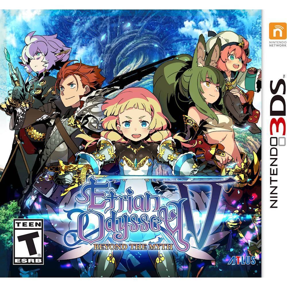 Front. Atlus - Etrian Odyssey V: Beyond the Myth Launch Edition. - T (Teen 13+)