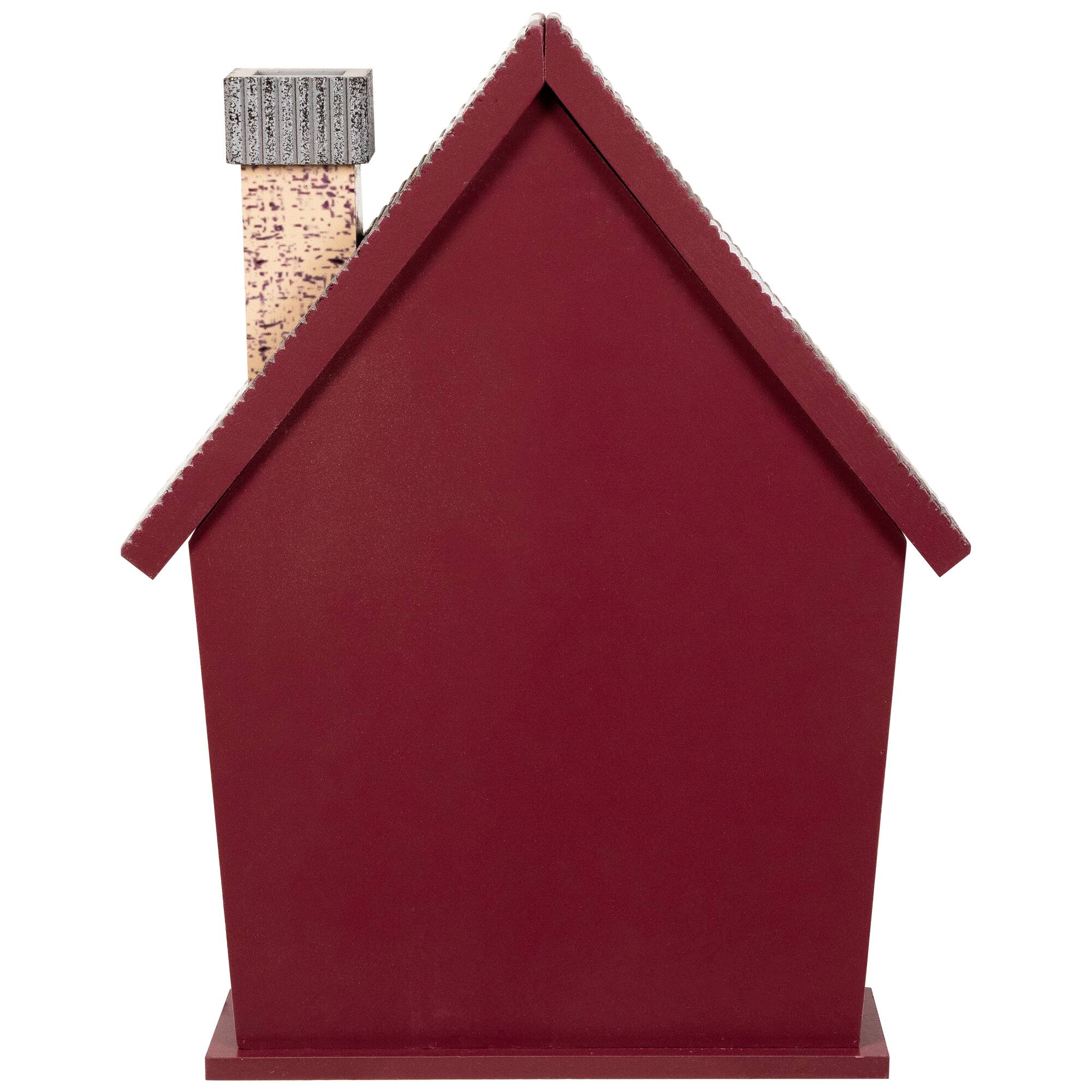 Alt View 8. Northlight - Holiday House Christmas Advent Calendar - 15" - Red.