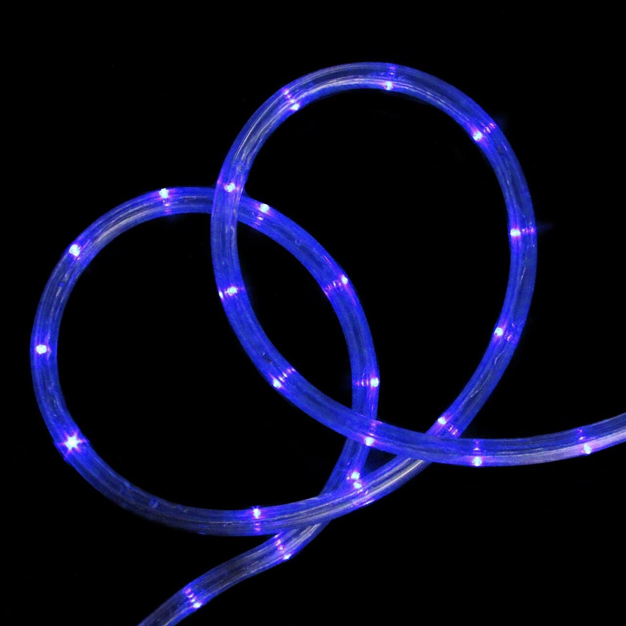Northlight - Flexible Incandescent Outdoor Christmas Rope Light - 18' Clear Wire - Blue