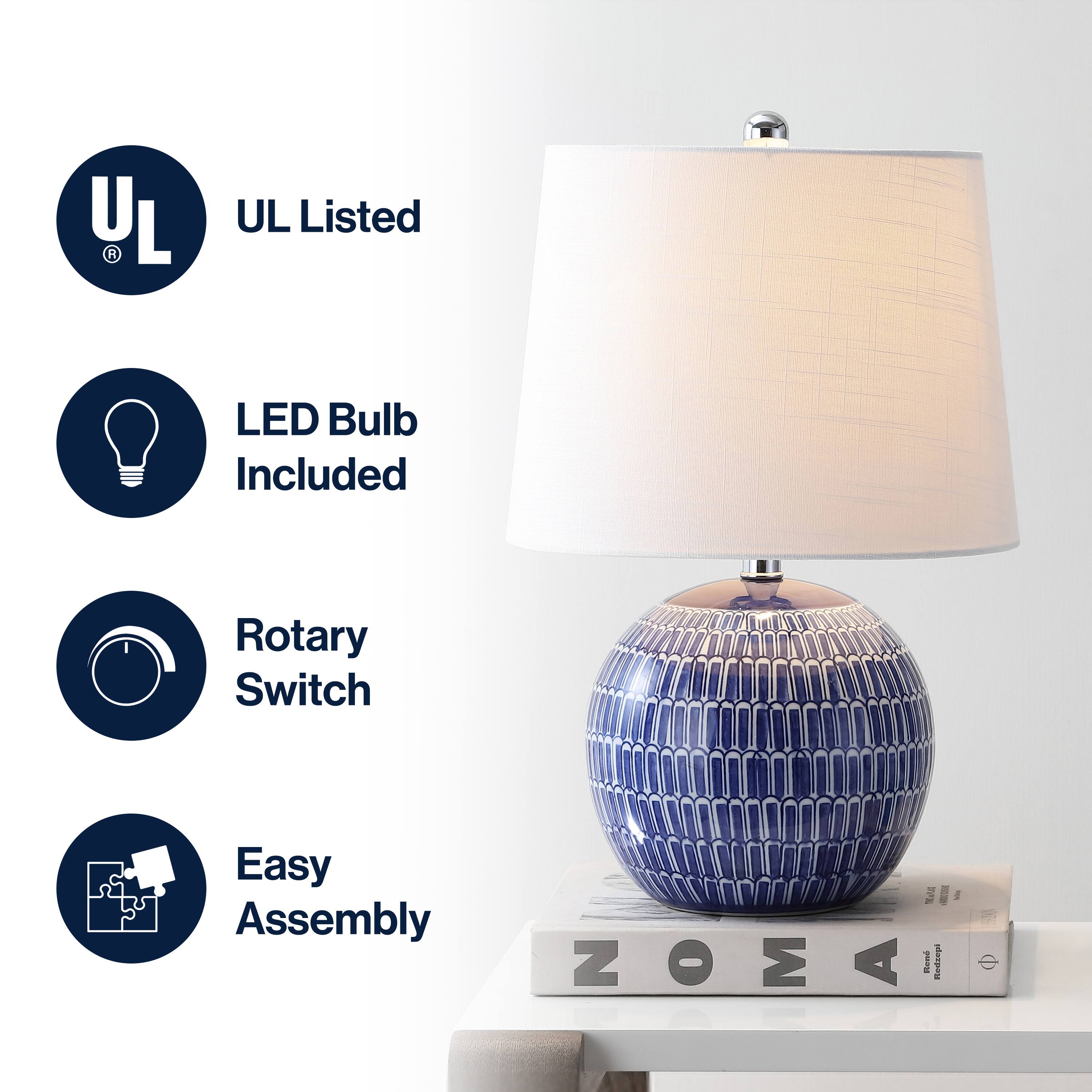UL Listed  
LED Bulb Included  
Rotary Switch  
Easy Assembly