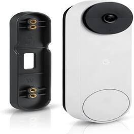 Schertz - No-Drill Mount for Google Nest Doorbell (Battery) - Black