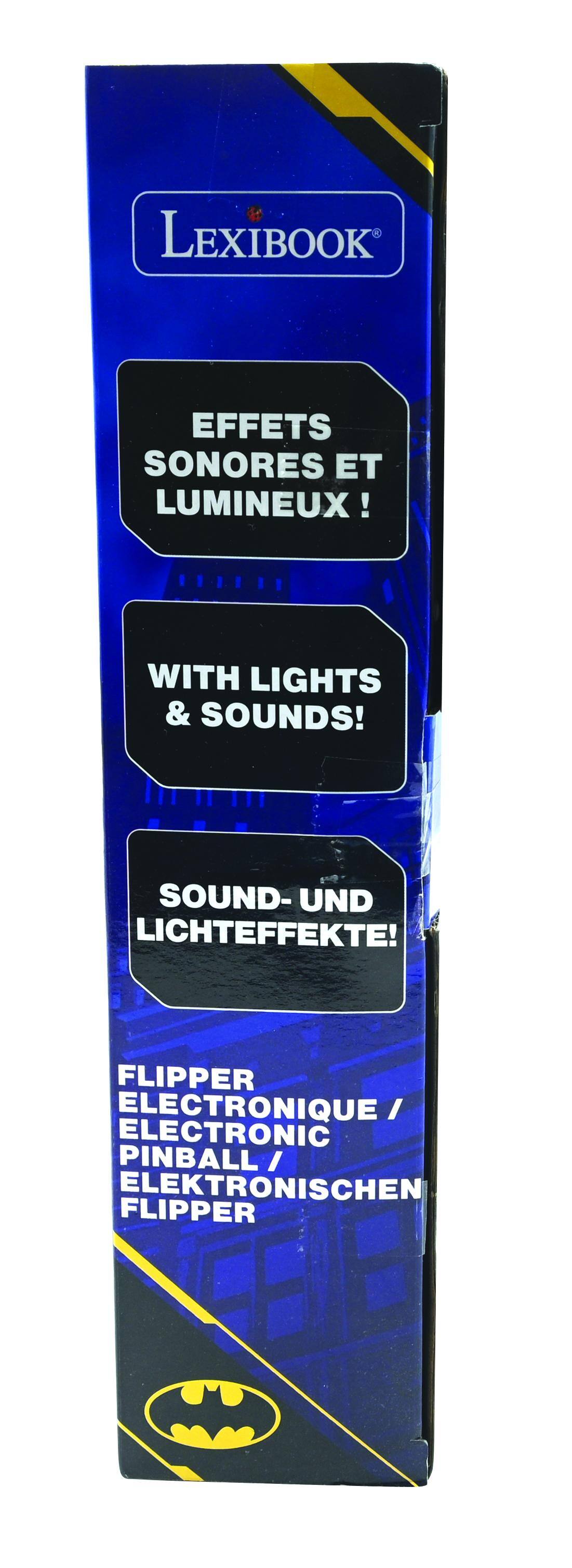 LEXIBOOK EFFETS SONORES ET LUMINEUX! WITH LIGHTS & SOUNDS! SOUND- UND LICHTEFFEKTE! FLIPPER ELECTRONIQUE / ELECTRONIC PINBALL / ELEKTRONISCHEN FLIPPER