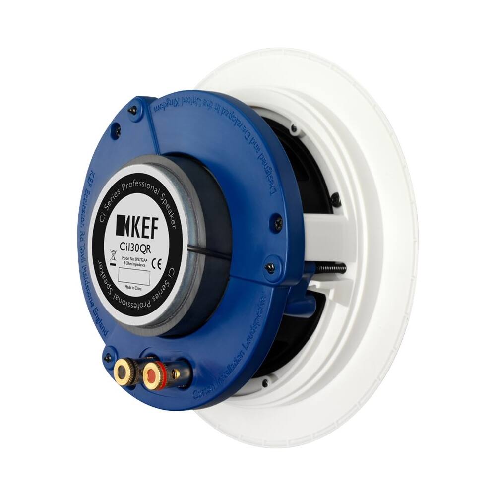 Back. KEF - Ci Q Series Ci130QR Speaker - Black/White.