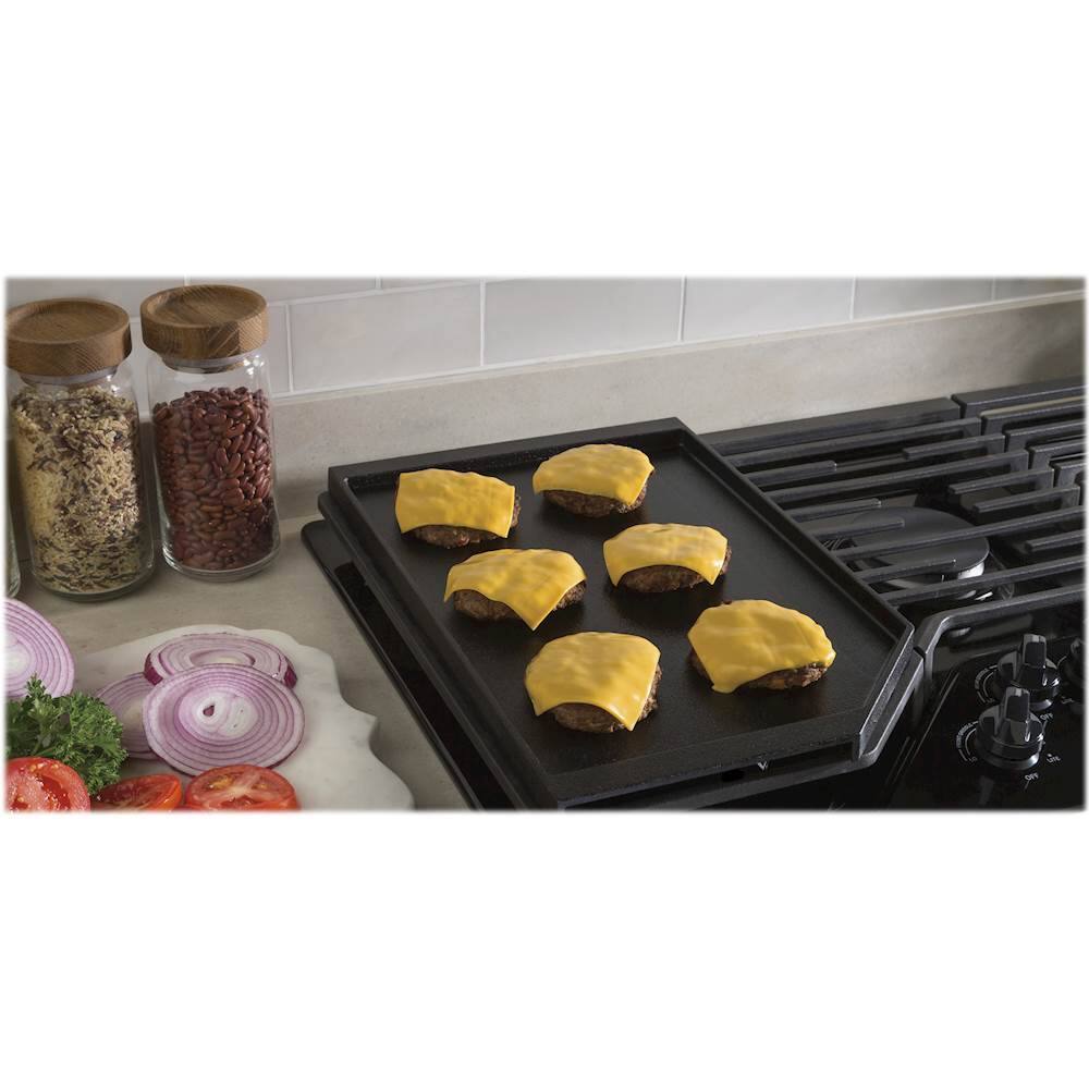 Alt View 19. GE - 36" Built-In Gas Cooktop - Black.