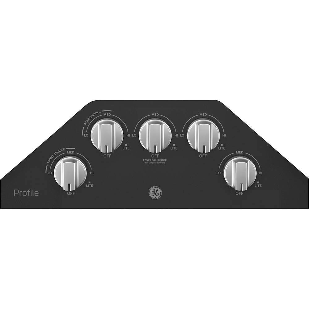 Alt View 11. GE - Profile Series 30" Built-In Gas Cooktop - Black.