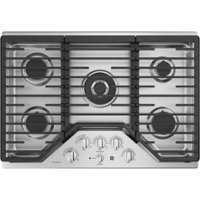 GE Profile - 30" Built-In Gas Cooktop - Stainless Steel - Front_Zoom