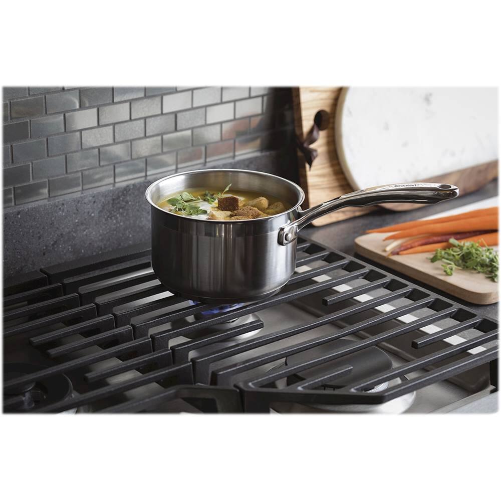 Alt View 15. GE Profile - 30" Built-In Gas Cooktop - Stainless Steel.