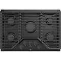 GE - 30 in. Wide 5 Burner Built-In Gas Cooktop with Dishwasher-Safe Grates - Black