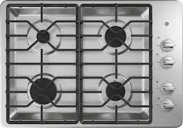 GE - 30" Built-In Gas Cooktop - Stainless Steel