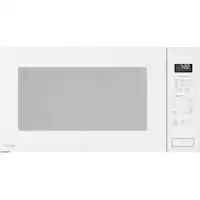 GE Profile - 2.2 Cu. Ft. Built-In Microwave with Sensor Cooking and Glass Touch Controls - White - Front_Zoom