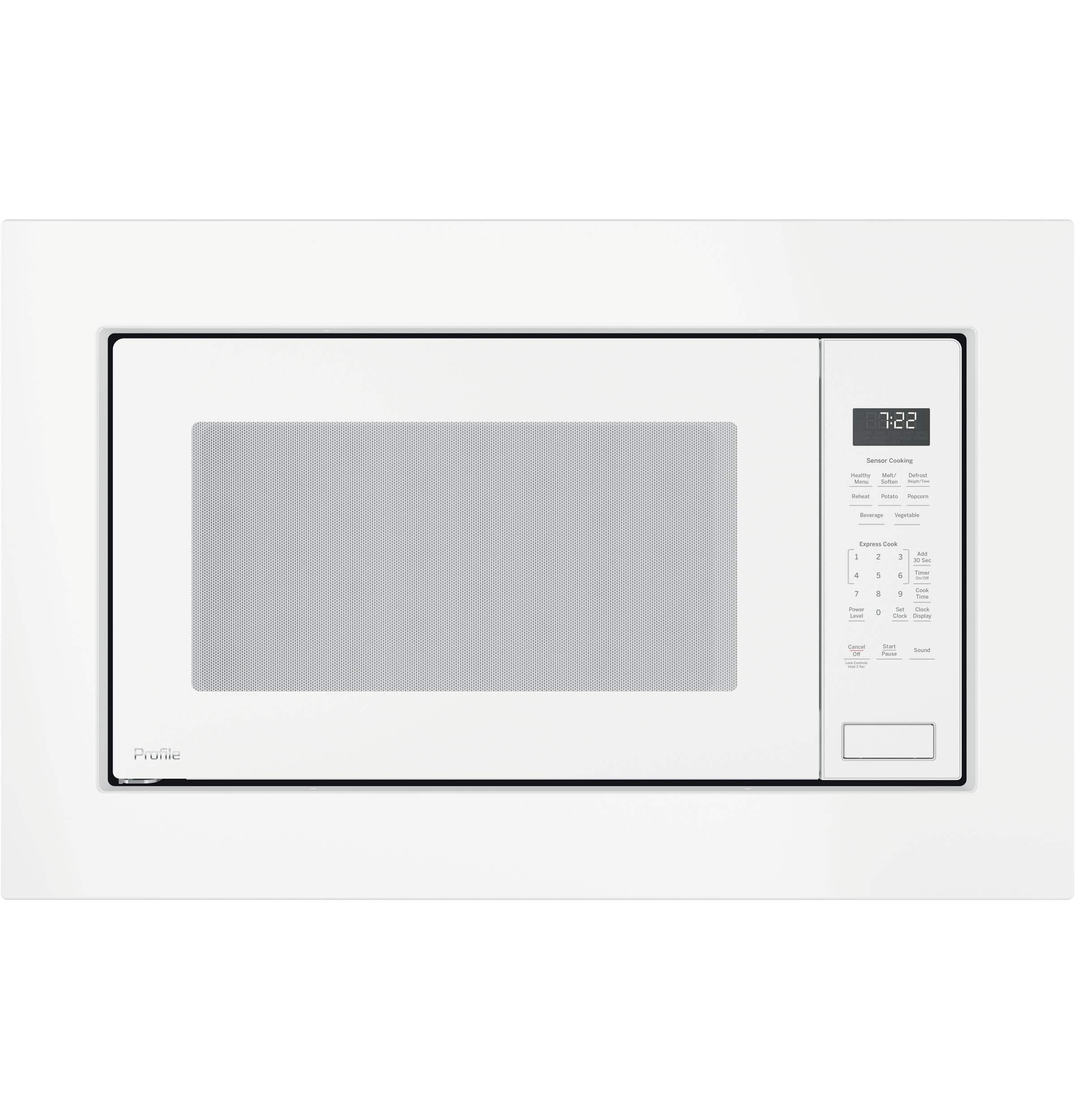 Alt View 11. GE Profile - 2.2 Cu. Ft. Built-In Microwave - White.