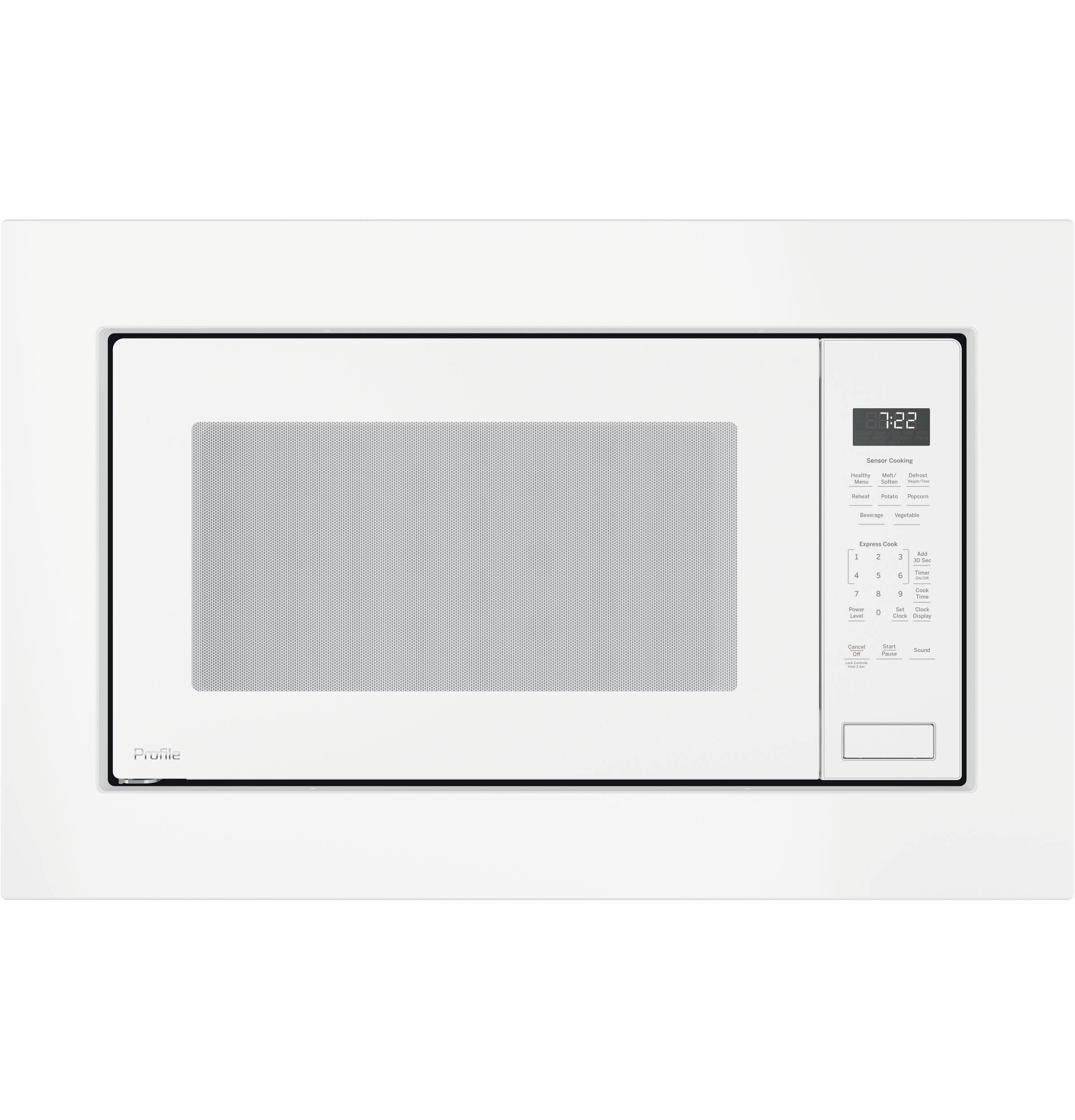 Alt View 11. GE Profile - 2.2 Cu. Ft. Built-In Microwave - White.