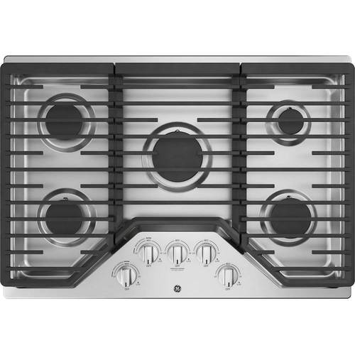 GE - 30 Gas Cooktop - Stainless steel was $969.99 now $599.99 (38.0% off)