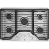 Front. GE - 30" Gas Cooktop - Stainless Steel.