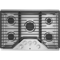 GE Profile - 30" Built-In Gas Cooktop - Stainless Steel - Front_Zoom