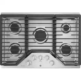 GE Profile - 30" Built-In Gas Cooktop - Stainless Steel