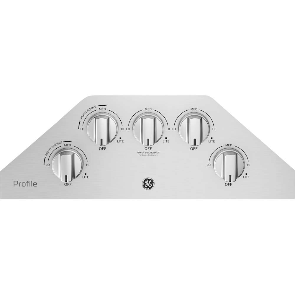 Alt View 11. GE Profile - 30" Built-In Gas Cooktop - Stainless Steel.