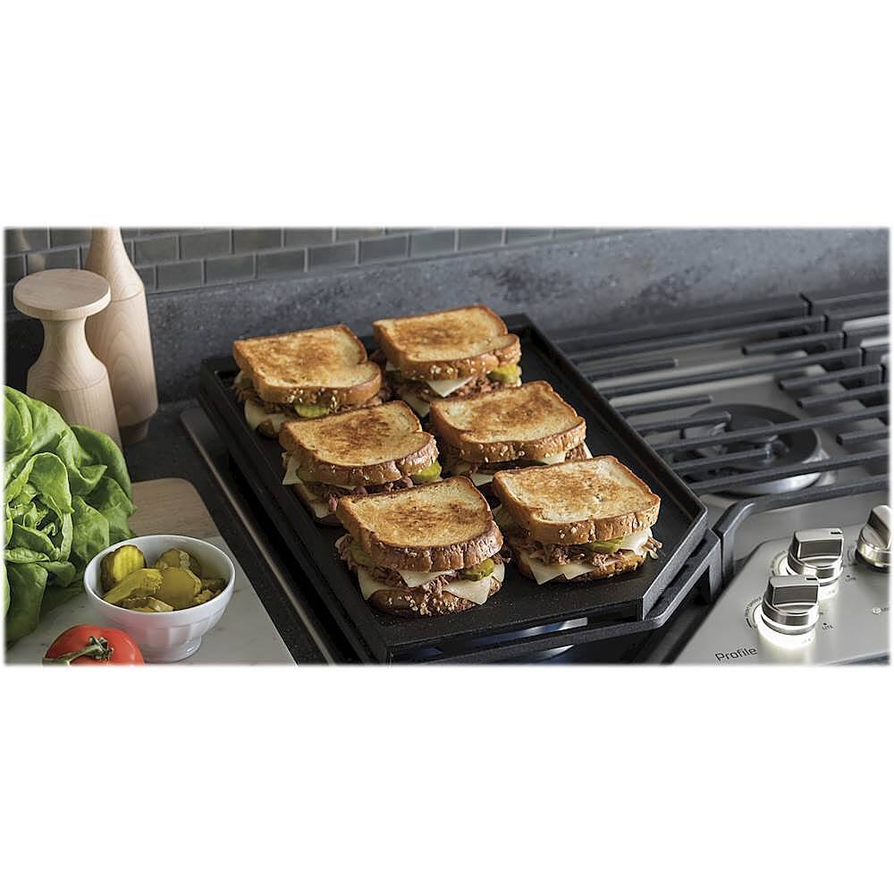 Alt View 16. GE Profile - 30" Built-In Gas Cooktop - Stainless Steel.