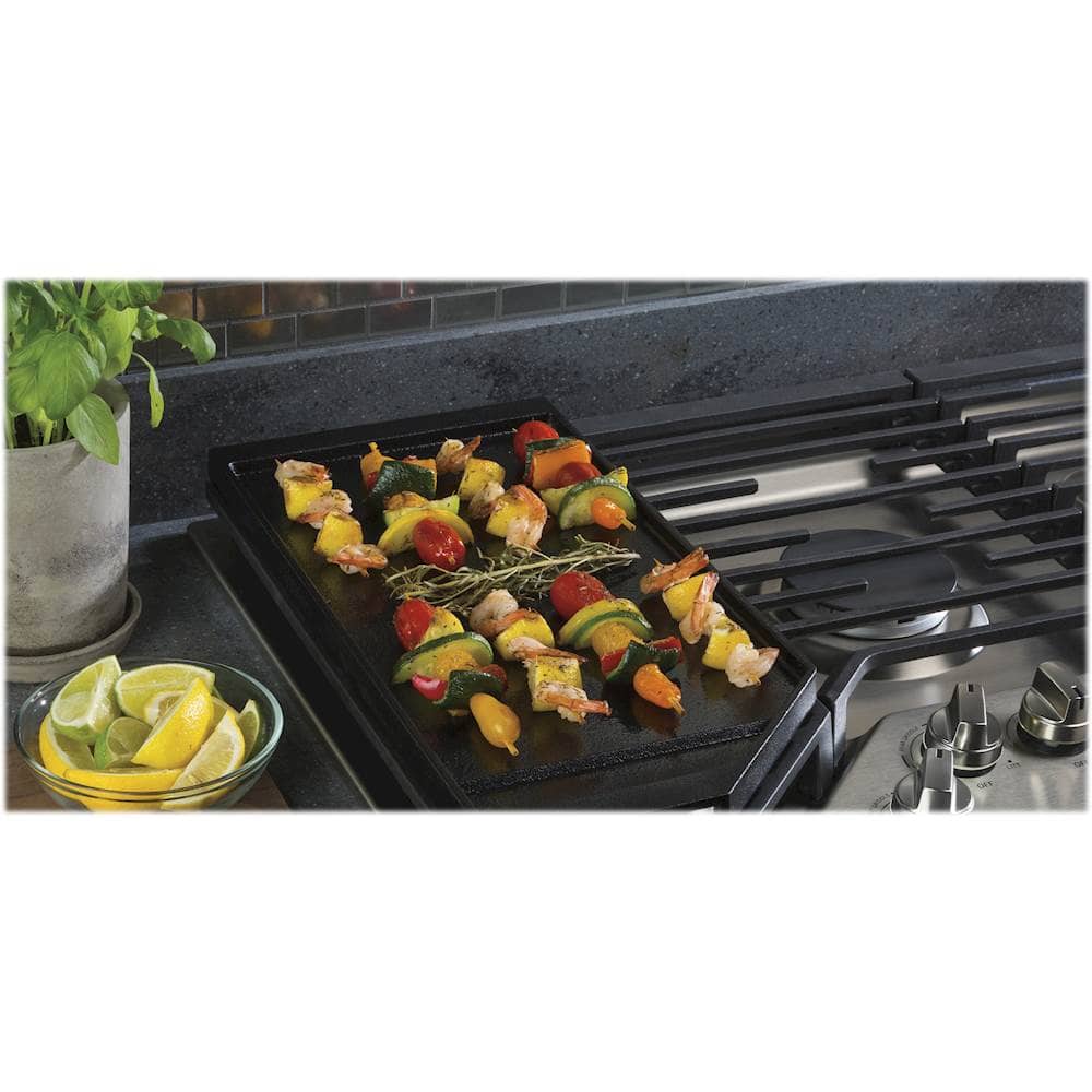 Alt View 18. GE Profile - 30" Built-In Gas Cooktop - Stainless Steel.