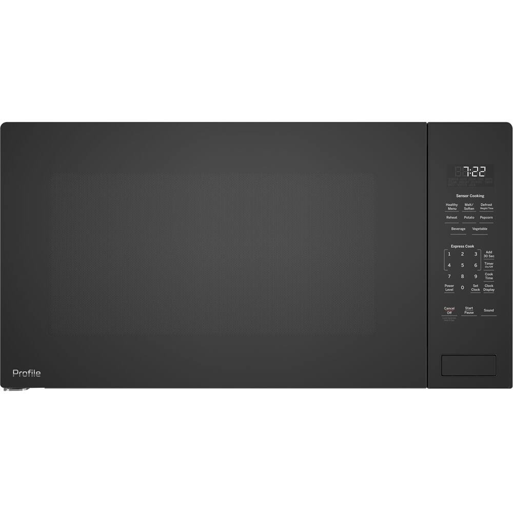 Zoom in on Front Zoom. GE Profile - 2.2 Cu. Ft. Built-In Microwave - Black on Black.