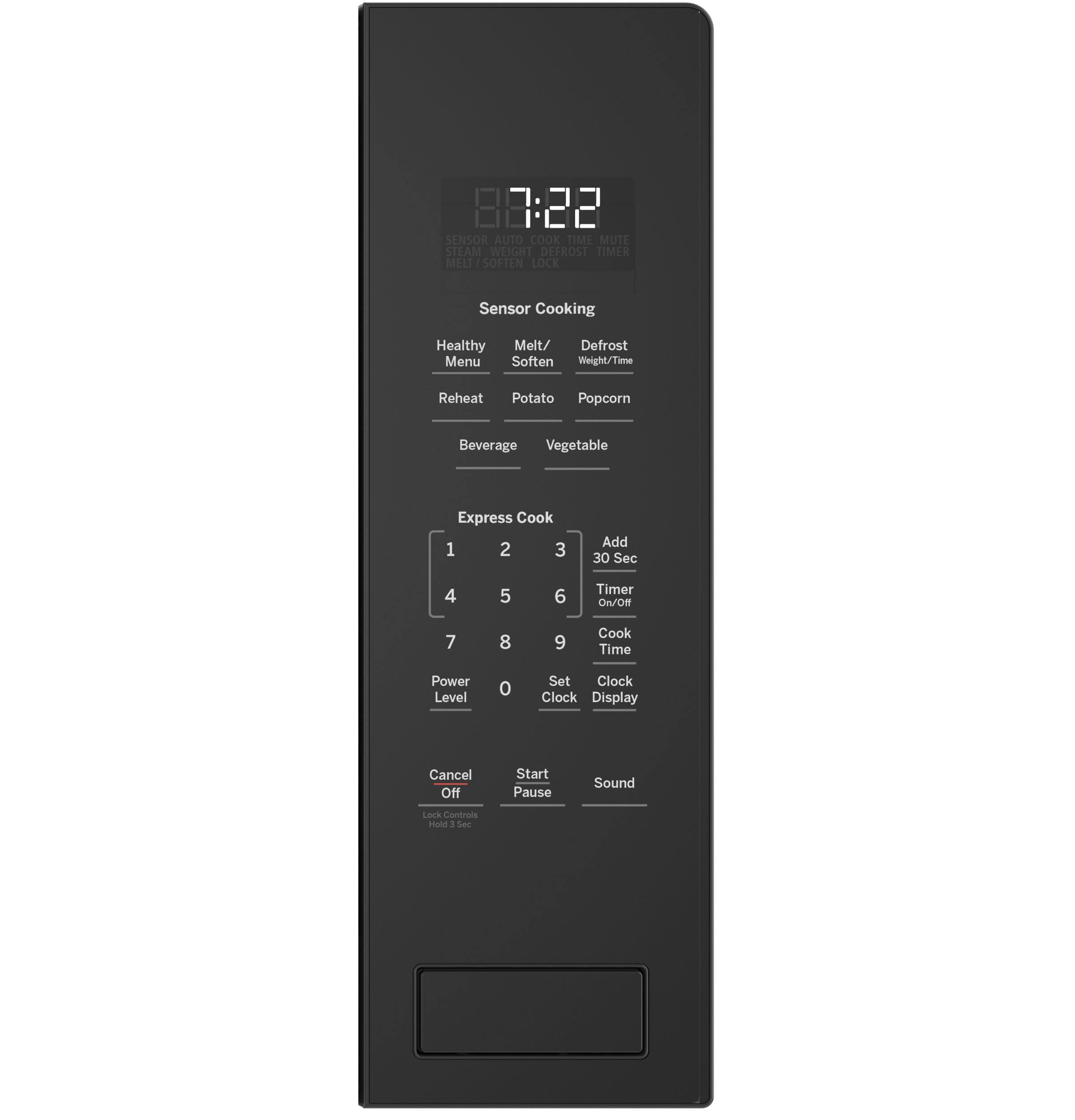Alt View 11. GE Profile - 2.2 Cu. Ft. Built-In Microwave - Black on Black.