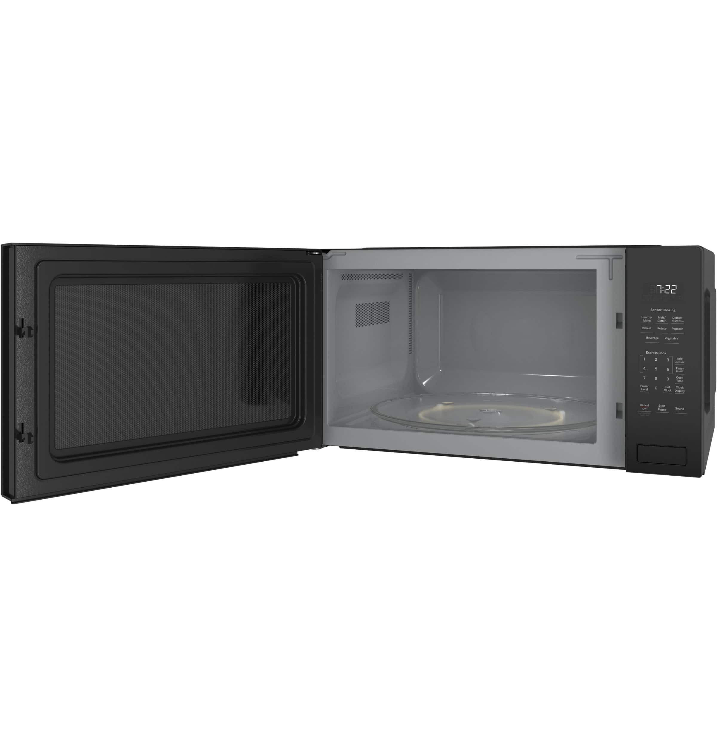 Alt View 12. GE Profile - 2.2 Cu. Ft. Built-In Microwave - Black on Black.