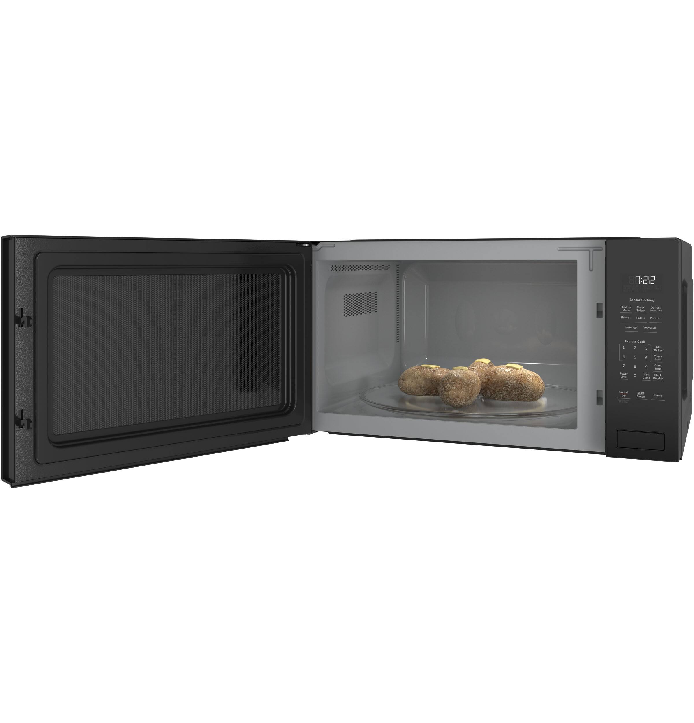 Alt View 13. GE Profile - 2.2 Cu. Ft. Built-In Microwave - Black on Black.
