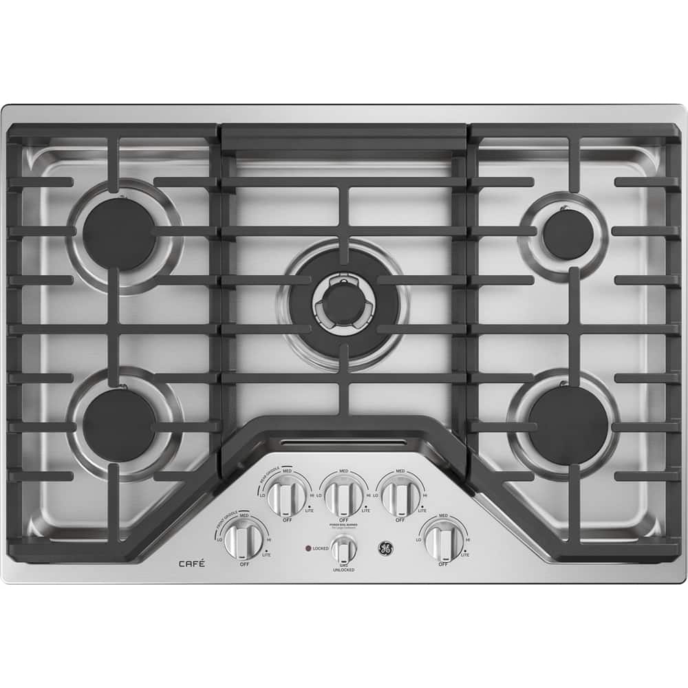 Café - 30" Gas Cooktop - Stainless steel