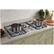 Alt View 14. GE - 36" Gas Cooktop - White.