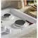 Alt View 15. GE - 36" Gas Cooktop - White.
