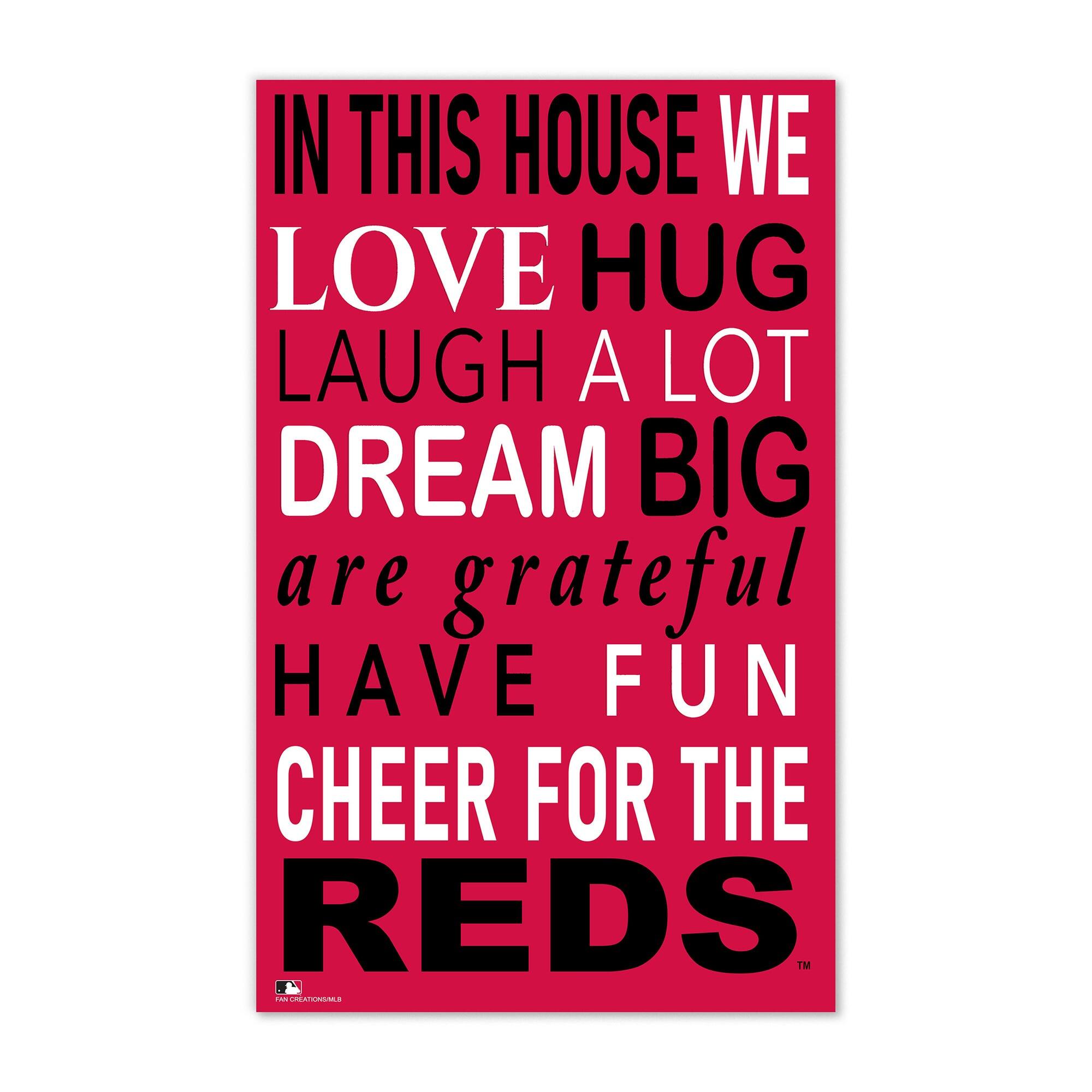 Cincinnati Reds 11" x 19" Briteline In This House Sign