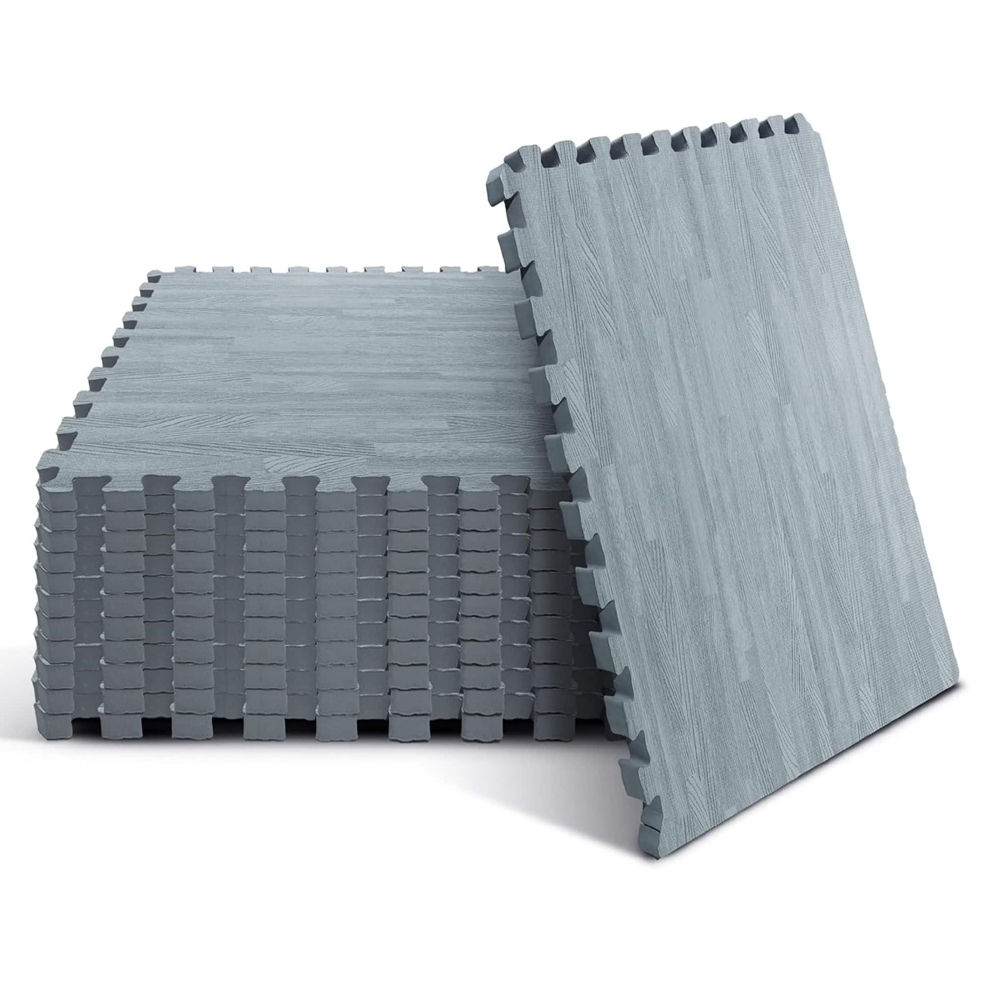 "Yes4All - Interlocking Foam Exercise Mat, 3/8"" Thick, 24""x24"", 48 Sq Ft, Grey - Gray" price history on PriceWatchPro