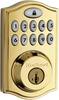 Kwikset - SmartCode Z-Wave Deadbolt Lock - Polished Brass-Front_Standard
