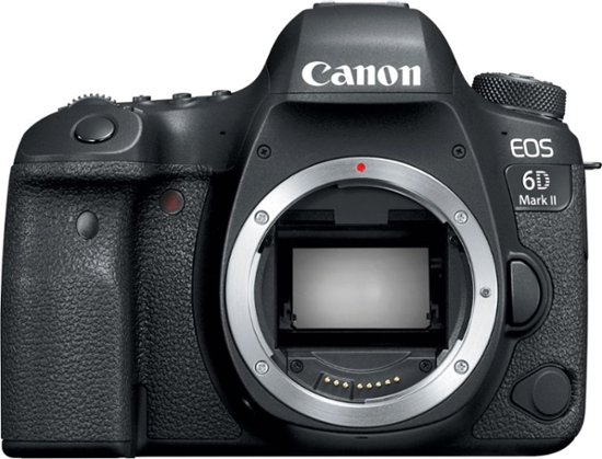Front Zoom. Canon - EOS 6D Mark II DSLR Video Camera (Body Only) - Black.