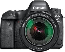 Canon - EOS 6D Mark II DSLR Camera with EF 24-105mm f/3.5-5.6 IS STM Lens - Black - Front_Zoom