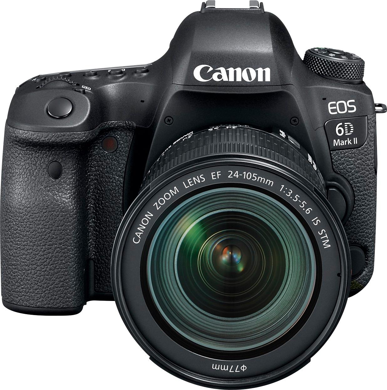 Kwestie Wennen aan vergelijking Best Buy: Canon EOS 6D Mark II DSLR Camera with EF 24-105mm f/3.5-5.6 IS  STM Lens Black 1897C021