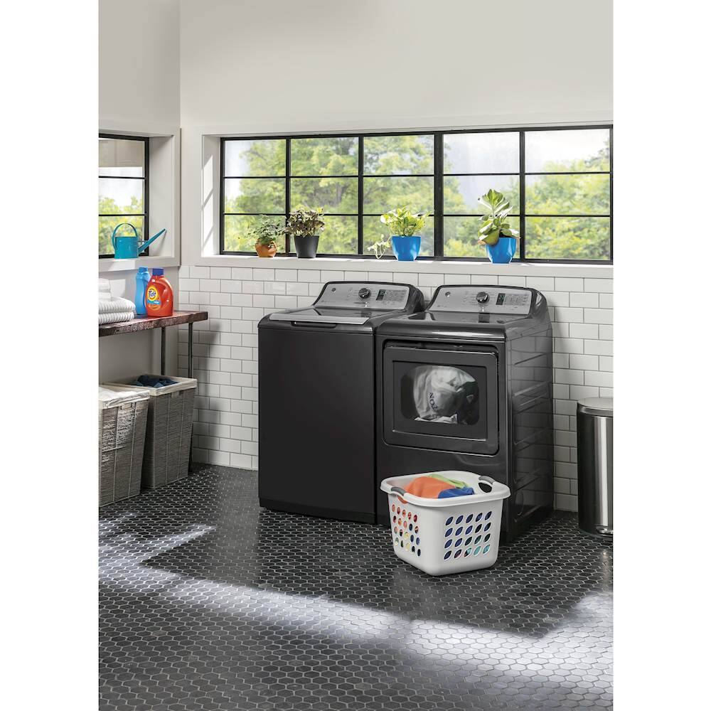 Best Buy GE 7.4 Cu. Ft. 14Cycle Electric Dryer with Steam Diamond